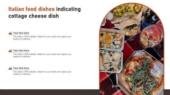 Italian Food Dishes Indicating Cottage Cheese Dish Microsoft PDF