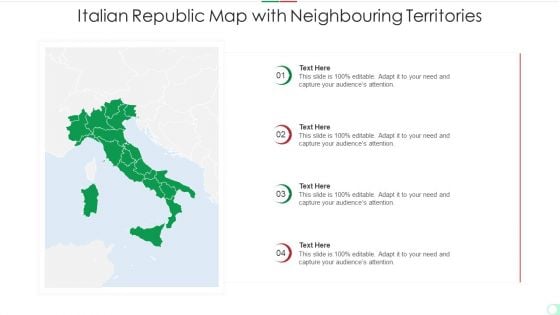 Italian Republic Map With Neighbouring Territories Information PDF