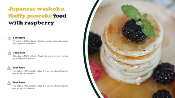 Japanese Washoku Fluffy Pancake Food With Raspberry Introduction PDF