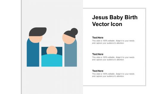 Jesus Baby Birth Vector Icon Ppt PowerPoint Presentation Gallery Visuals