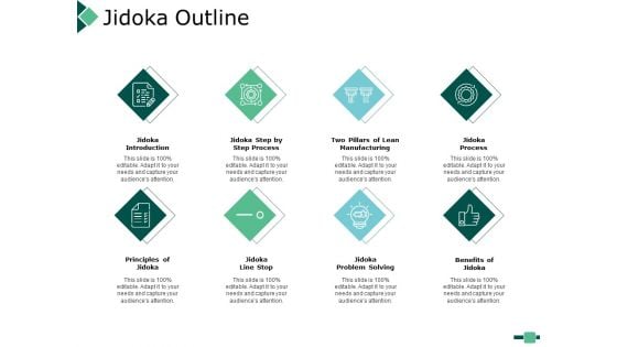 Jidoka Outline Marketing Ppt PowerPoint Presentation Diagram Ppt