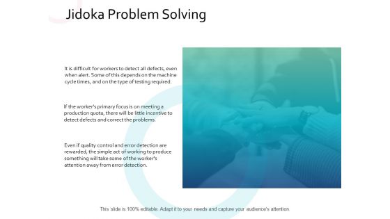 Jidoka Problem Solving Management Ppt PowerPoint Presentation File Elements