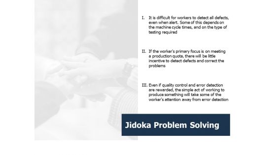 Jidoka Problem Solving Ppt PowerPoint Presentation Styles Objects