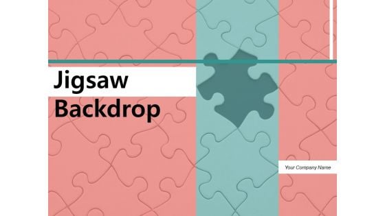 Jigsaw Backdrop Business Puzzle Ppt PowerPoint Presentation Complete Deck