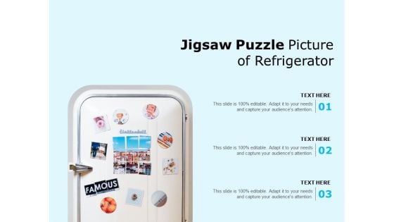 Jigsaw Puzzle Picture Of Refrigerator Ppt PowerPoint Presentation Files