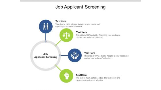 Job Applicant Screening Ppt PowerPoint Presentation Summary Guide Cpb