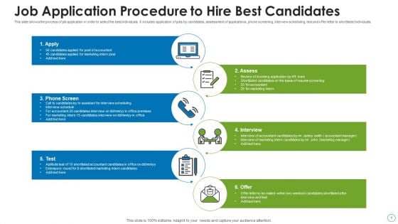 Job Application Procedure To Hire Best Candidates Designs PDF