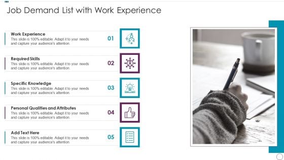 Job Demand List With Work Experience Diagrams PDF