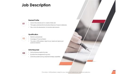 Job Description Ppt PowerPoint Presentation Inspiration Good