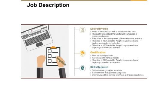 Job Description Ppt PowerPoint Presentation Model Guidelines