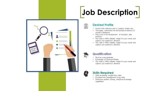 Job Description Ppt PowerPoint Presentation Styles Design Ideas