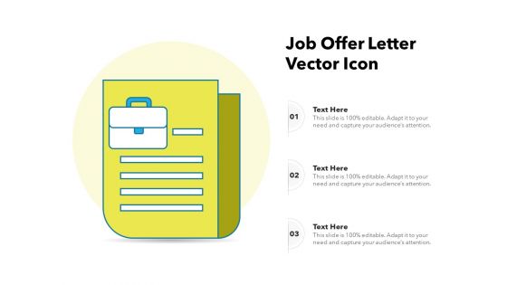 Job Offer Letter Vector Icon Ppt PowerPoint Presentation Gallery Introduction PDF