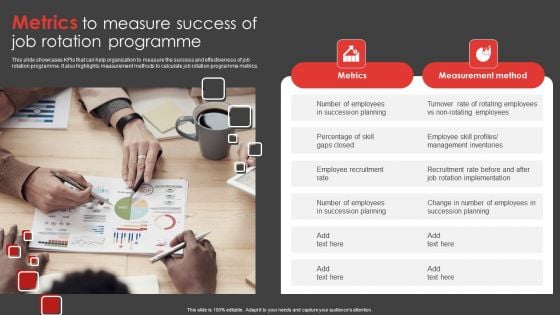 Job Rotation Plan For Staff Metrics To Measure Success Of Job Rotation Programme Diagrams PDF