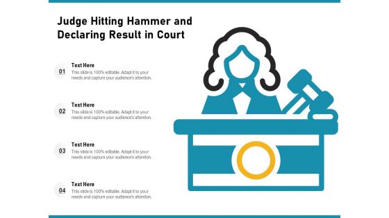 Judge Hitting Hammer And Declaring Result In Court Ppt PowerPoint Presentation File Background Images PDF