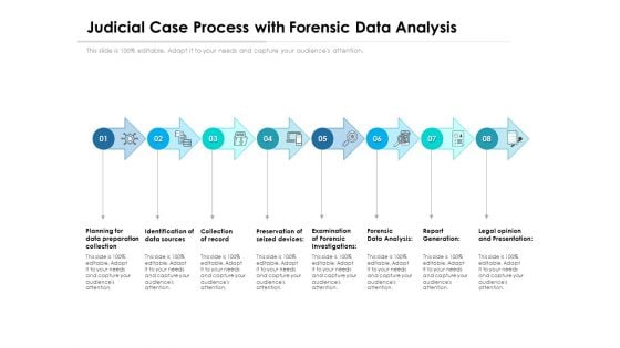 Judicial Case Process With Forensic Data Analysis Ppt PowerPoint Presentation Gallery Deck PDF