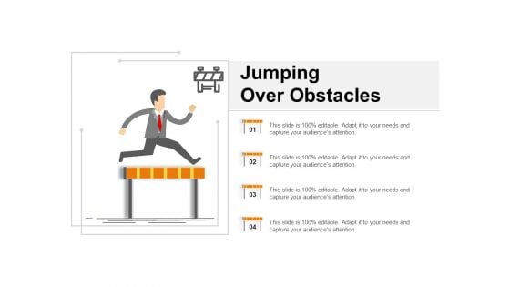 Jumping Over Obstacles Ppt PowerPoint Presentation File Grid