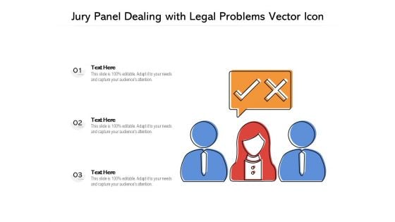 Jury Panel Dealing With Legal Problems Vector Icon Ppt PowerPoint Presentation Gallery Graphics PDF