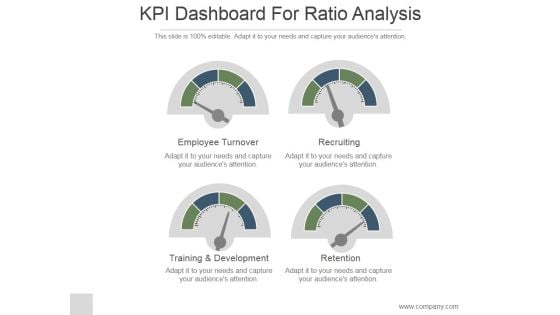 KPI Dashboard For Ratio Analysis Ppt PowerPoint Presentation Show