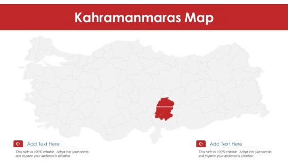 Kahramanmaras Map PowerPoint Presentation PPT Template PDF