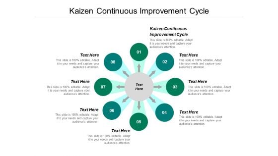 Kaizen Continuous Improvement Cycle Ppt PowerPoint Presentation Gallery Skills Cpb Kaizen Continuous Improvement Cycle Ppt PowerPoint Presentation Gallery Skills Cpb