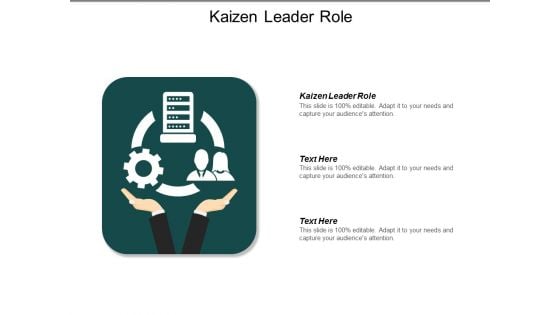 Kaizen Leader Role Ppt Powerpoint Presentation File Show Cpb