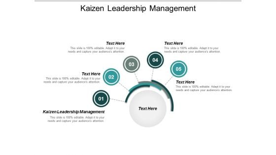 Kaizen Leadership Management Ppt Powerpoint Presentation Inspiration Icons Cpb