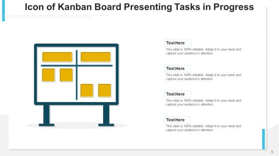 Kanban Process Icon Quality Services Ppt PowerPoint Presentation Complete Deck With Slides