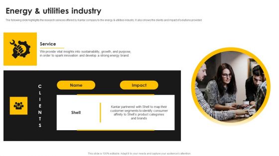 Kantar Consulting Company Outline Energy And Utilities Industry Structure PDF