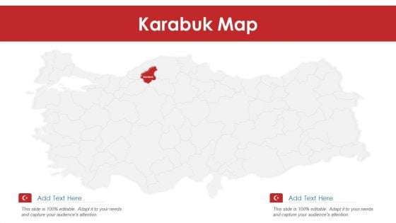 Karabuk Map PowerPoint Presentation PPT Template PDF