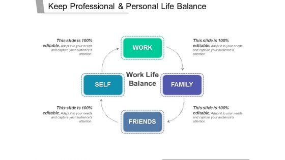 Keep Professional And Personal Life Balance Ppt PowerPoint Presentation Portfolio Show