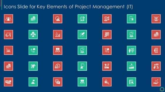 Keicons Slide For Key Elements Of Project Management IT Themes PDF