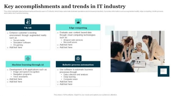 Key Accomplishments And Trends In IT Industry Download PDF