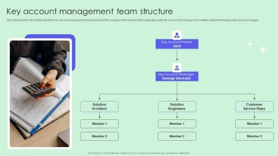 Key Account Management Team Structure Introduction PDF