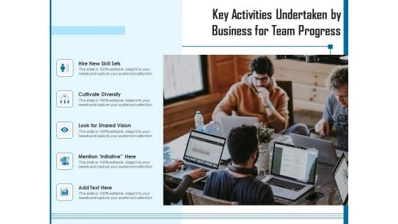 Key Activities Undertaken By Business For Team Progress Ppt PowerPoint Presentation Gallery Master Slide PDF Key Activities Undertaken By Business For Team Progress Ppt PowerPoint Presentation Gallery Master Slide PDF