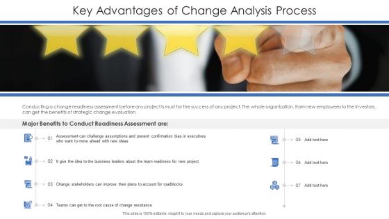 Key Advantages Of Change Analysis Process Ppt PowerPoint Presentation Icon Slides PDF