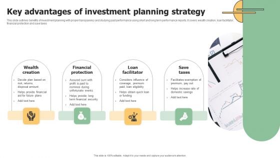 Key Advantages Of Investment Planning Strategy Professional PDF