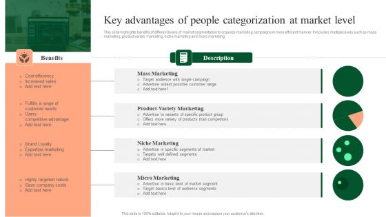 Key Advantages Of People Categorization At Market Level Structure PDF