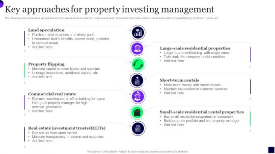 Key Approaches For Property Investing Management Brochure PDF Key Approaches For Property Investing Management Brochure PDF