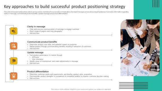 Key Approaches To Build Successful Product Positioning Strategy Portrait PDF