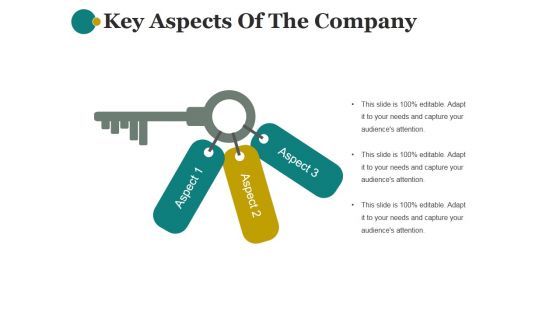 Key Aspects Of The Company Ppt PowerPoint Presentation Guidelines