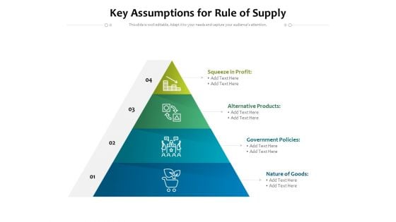 Key Assumptions For Rule Of Supply Ppt PowerPoint Presentation File Visuals PDF