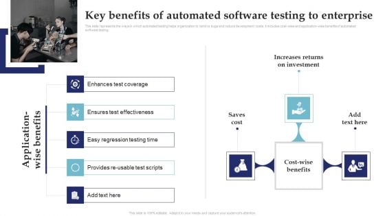 Key Benefits Of Automated Software Testing To Enterprise System Testing For Efficient Project Deployment Pictures PDF