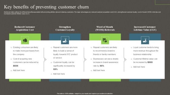 Key Benefits Of Preventing Customer Churn Ppt PowerPoint Presentation File Show PDF Key Benefits Of Preventing Customer Churn Ppt PowerPoint Presentation File Show PDF