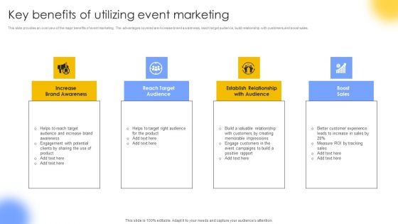 Key Benefits Of Utilizing Event Marketing Ideas PDF Key Benefits Of Utilizing Event Marketing Ideas PDF
