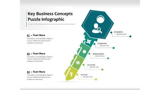 Key Business Concepts Puzzle Infographic Ppt PowerPoint Presentation Professional Show PDF