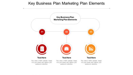 Key Business Plan Marketing Plan Elements Ppt PowerPoint Presentation Ideas Clipart Images Cpb Pdf