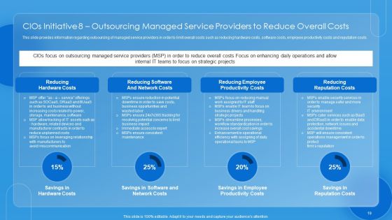 Key CIO Initiatives To Reduce IT Costs Ppt PowerPoint Presentation Complete Deck With Slides Slide19