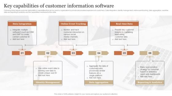 Key Capabilities Of Customer Information Software Guidelines PDF