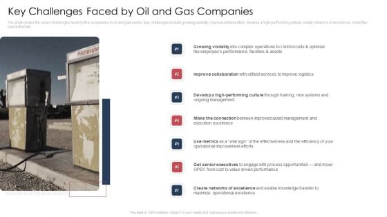 Key Challenges Faced By Oil And Gas Companies Elements PDF