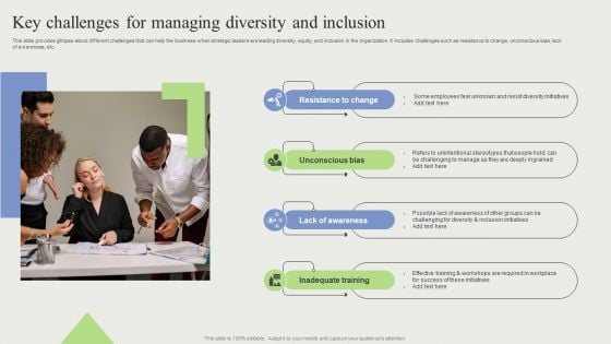 Key Challenges For Managing Diversity And Inclusion Information PDF
